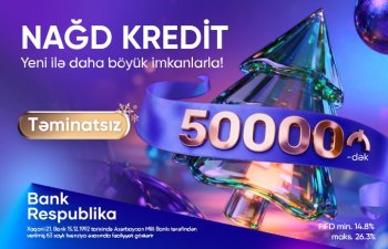 Bank Respublika ilə Yeni il daha rahat!