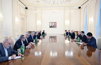 Prezident İlham Əliyev İranın xarici işlər nazirinin rəhbərlik etdiyi nümayəndə heyətini qəbul edib