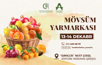Bakıda növbəti &ldquo;Mövsüm Yarmarkası&rdquo; təşkil olunacaq