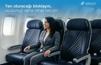 AZAL səyahət rahatlığını artırır: sərnişinlər artıq yan oturacağı əvvəlcədən bloklaya bilərlər