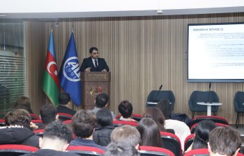 Azərbaycan Universitetinin tələbələri üçün rəqabətin təmin edilməsi mövzusunda açıq dərs keçirilib