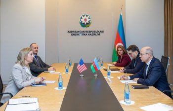 Energetika naziri ABŞ-nin Azərbaycandakı müvəqqəti işlər vəkili ilə enerji əməkdaşlığını müzakirə edib