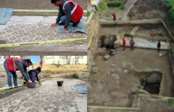 Hatayda zəlzələ dağıntıları altında Son Antik dövrə aid mozaika tapıldı