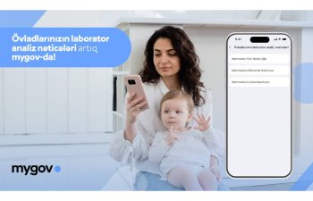 Valideynlər övladlarının laborator analiz nəticələrinə artıq &ldquo;mygov&rdquo; platformasında baxa biləcəklər