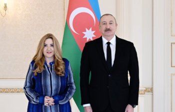 Prezident İlham Əliyev Yunanıstanın ölkəmizdə yeni təyin olunmuş səfirinin etimadnaməsini qəbul edib