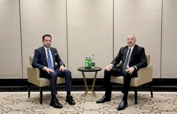 Prezident İlham Əliyevin Əbu-Dabidə Müsəlman Ağsaqqalları Şurasının baş katibi ilə görüşü olub