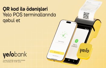 Yelo Bank-da innovativ QR ilə ödəniş aktivdir!