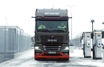 MAN Truck tam elektrikli eTGX və eTGS modellərinin meqavat şarjını sərgiləyib