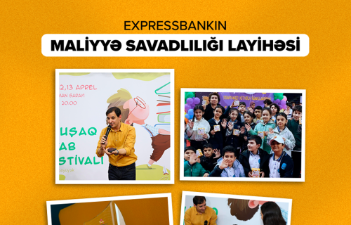 Expressbank uşaqların maliyyə savadlılığına töhfə verir