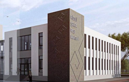 Füzulidə Peşə Təhsil Mərkəzinin yeni binası inşa olunur