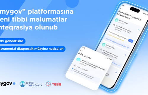 “mygov” platformasına yeni tibbi məlumatlar inteqrasiya olunub