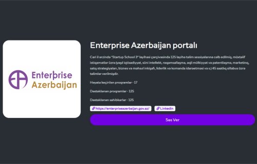“Enterprise Azerbaijan” portalı “IDDA Awards 2025” müsabiqəsində “İlin Ekosistem Oyunçusu” nominasiyasında yarışır