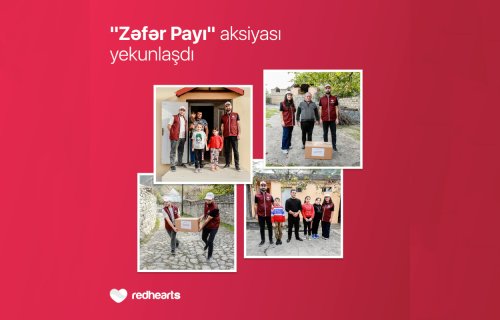 Qırmızı Ürəklər Fondunun “Zəfər Payı” aksiyası öz məqsədinə çatdı