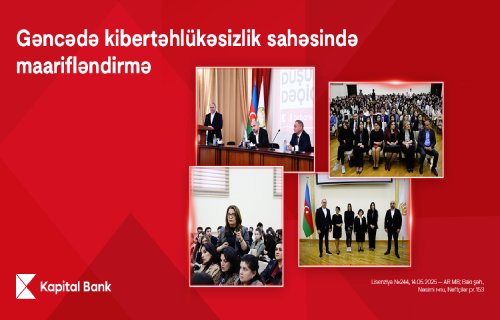Kapital Bank Gəncədə kibertəhlükəsizlik mövzusunda təlimlər keçirdi