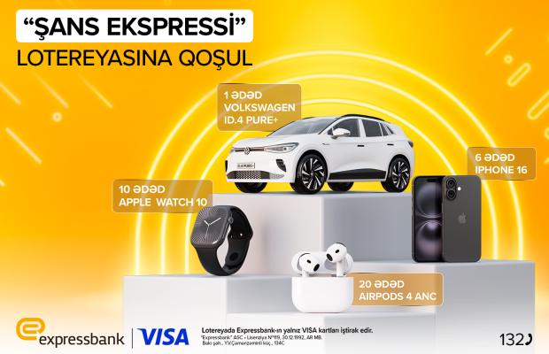 Expressbank:Elektrikli avtomobil qazanmaq imkanı!