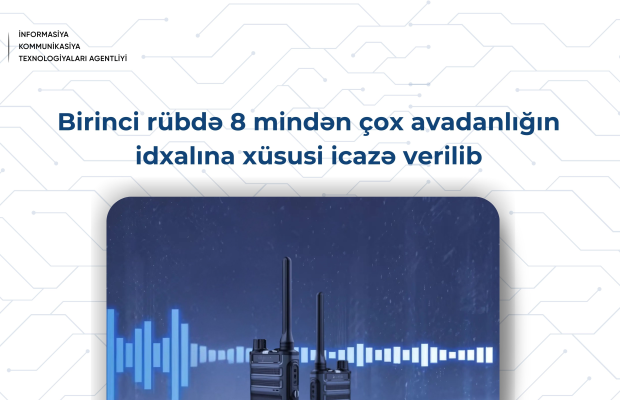 Cari ilin ilk rübündə 8 mindən çox avadanlığın idxalına xüsusi icazə verilib