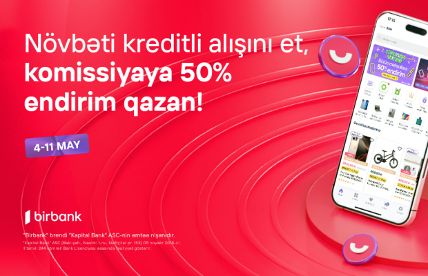 Umico kredit xətti ilə alış-verişə 50% komissiya endirimi