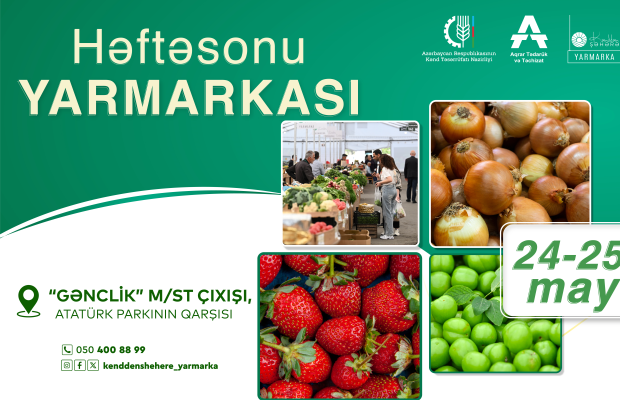 Bakıda “Kənddən Şəhərə” həftəsonu yarmarkası təşkil olunacaq