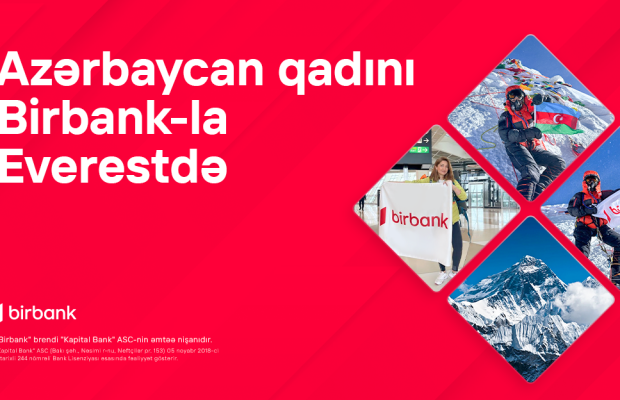Birbank-ın dəstəyi ilə Vəfa Musayeva bayrağımızı Everest zirvəsinə sancdı