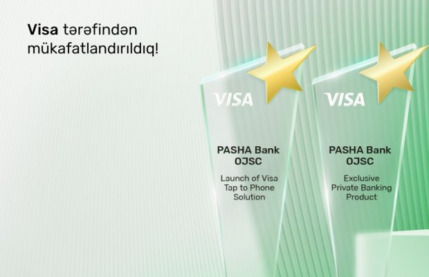 “PAŞA Bank” Visa-nın xüsusi mükafatı ilə təltif olundu