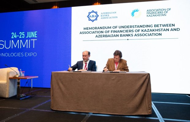 Azərbaycan Banklar Asssosiasiyası ilə Qazaxstan Maliyyəçilər Assosiasiyası arasında “Əməkdaşlıqa dair” Memorandum imzalanıb