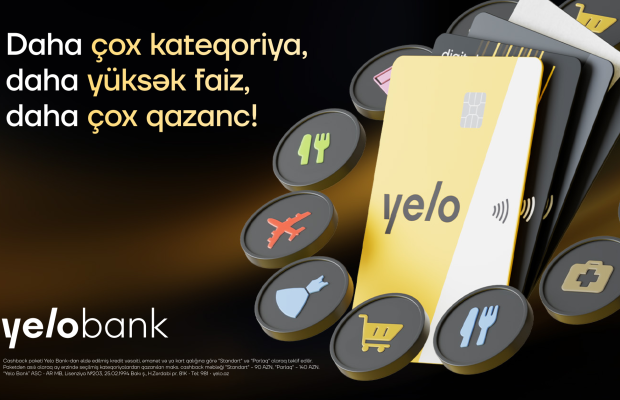 Yelo kartların cashback şərtləri yeniləndi - daha çox limit, daha yüksək cashback!