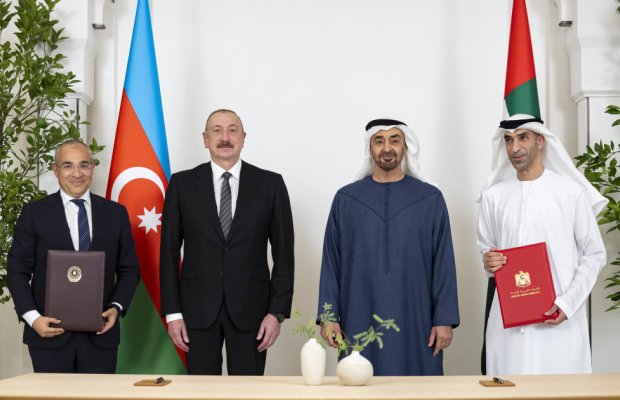 “Azərbaycan Respublikası Hökuməti ilə Birləşmiş Ərəb Əmirlikləri Hökuməti arasında Hərtərəfli İqtisadi Tərəfdaşlıq Sazişi” imzalanıb
