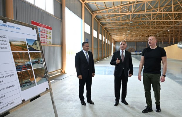 Xocalı kərpic zavodunun açılışı olub