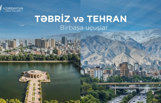 AZAL İranın iki şəhərinə uçuşlara başlayır