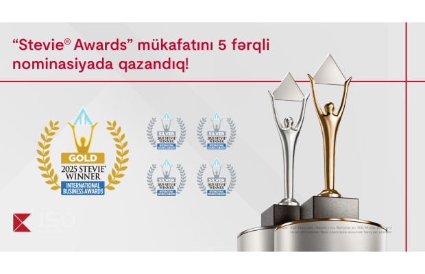 Kapital Bank 5 nominasiyada nüfuzlu “Stevie Awards” mükafatına layiq görüldü