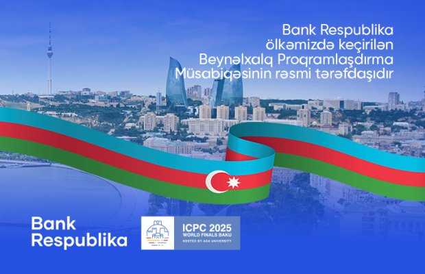 Bank Respublika Beynəlxalq Proqramlaşdırma Müsabiqəsinin tərəfdaşıdır!