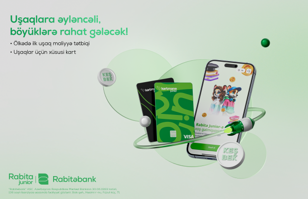 Rabitəbankdan ölkədə ilk! - Uşaqlar üçün maliyyə üzrə mobil tətbiq: Rabita Junior