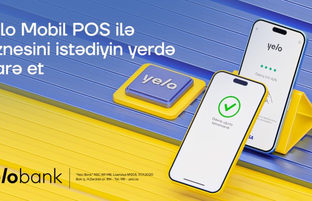 Sahibkarlar üçün rahat və çevik həll - Yelo Mobil POS