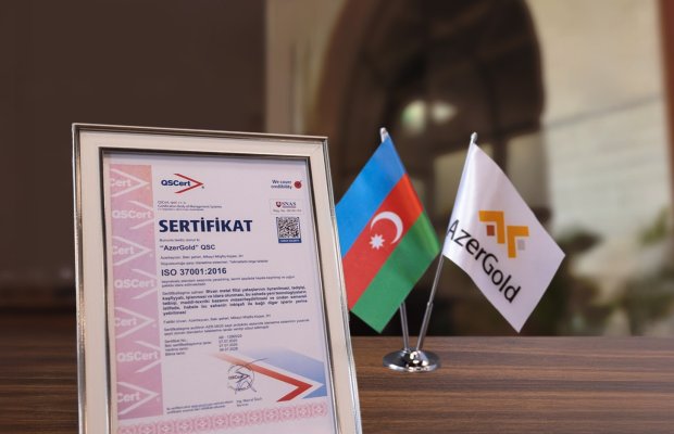 “AzerGold” QSC beynəlxalq standart üzrə daha bir sertifikat əldə edib
