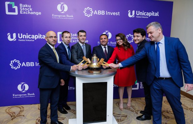 Bakı Fond Birjasında Avropa Yenidənqurma və İnkişaf Bankının istiqrazlarının “Açılış Zəngi” tədbiri keçirilib