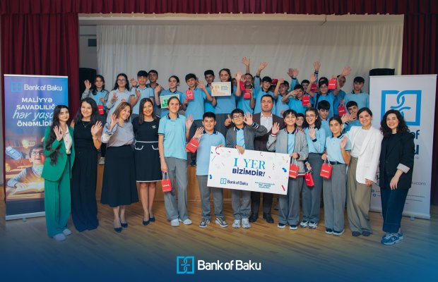 Bank of Baku-dan növbəti maliyyə savadlılığı tədbiri: bu dəfə şagirdlərlə birlikdə
