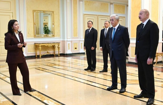 Kasım-Jomart Tokayev və İlham Əliyevə “Orta Dəhlizin İnkişafı” layihəsi təqdim edilib