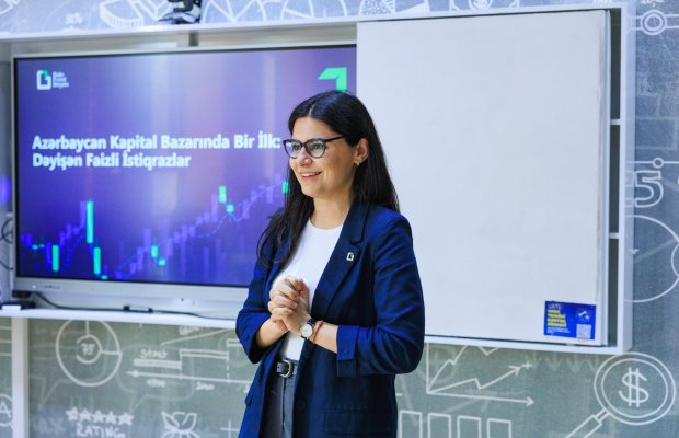 “Azərbaycan Kapital Bazarında bir ilk: Dəyişən Faizli İstiqrazlar” mövzusunda UNEC tələbələri üçün növbəti təlim keçirilib
