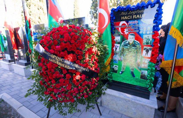 “AzerGold” QSC-nin kollektivi şəhid əməkdaşı Rauf Əsgərovun xatirəsini yad edib