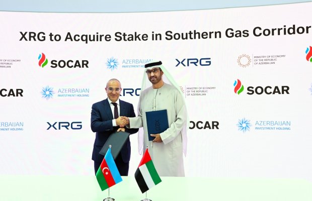 XRG-nin “Cənub Qaz Dəhlizi” Qapalı Səhmdar Cəmiyyətində pay əldə etməsinə dair Əsas Şərtlərlə bağlı Razılaşma imzalanıb