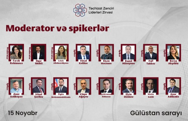 II Təchizat Zənciri Liderləri Zirvəsinin spikerləri bəlli oldu!