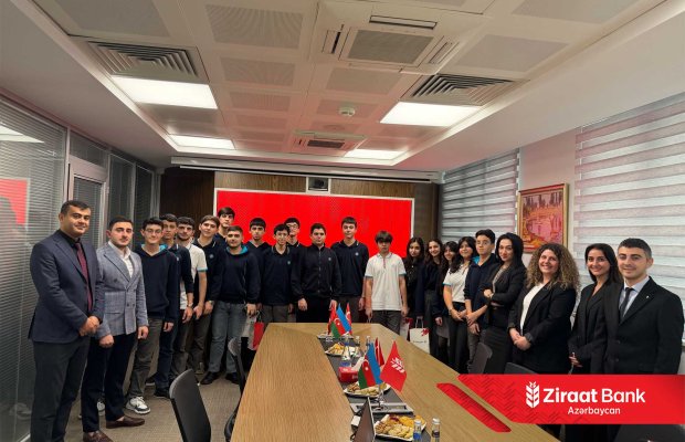 Ziraat Bank Azərbaycan məktəblilər üçün maliyyə savadlılığı təlimi təşkil etdi